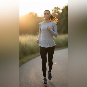 Baleaf Long Sleeve Running Shirt Gray Athleisure Workout Top Gorpcore Size XL